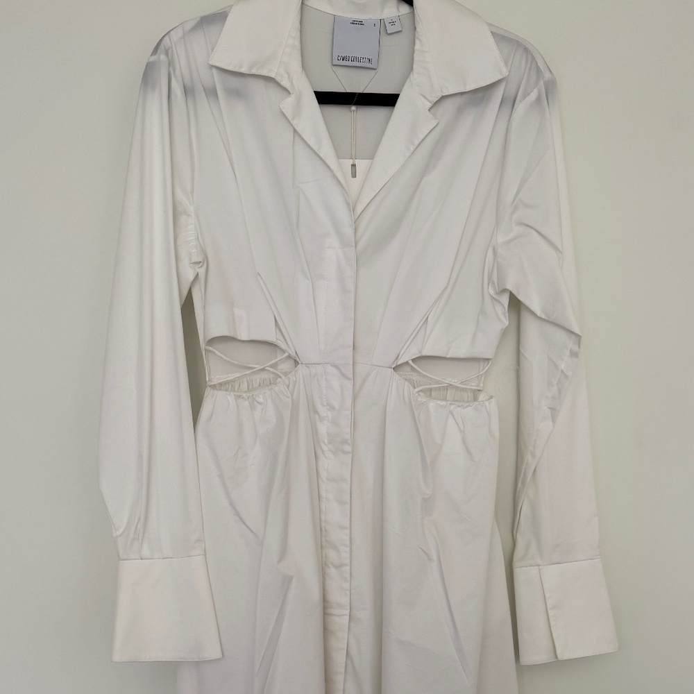 C/MEO Collective White Polo Dress - Size S - NWT